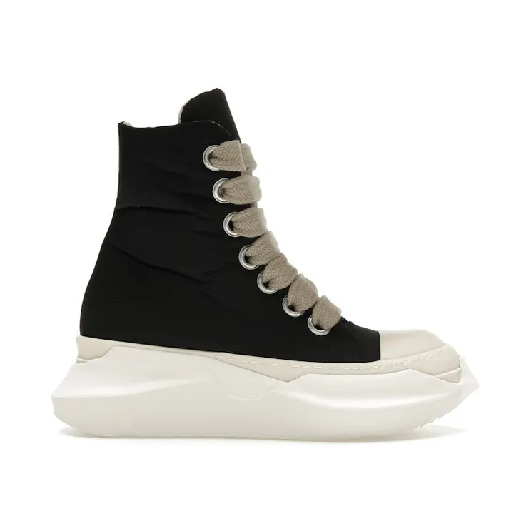 Rick Owens Porterville DRKSHDW Jumbo Laced Abstract High Black Milk (DU02D2844 MUPAW2 9811)