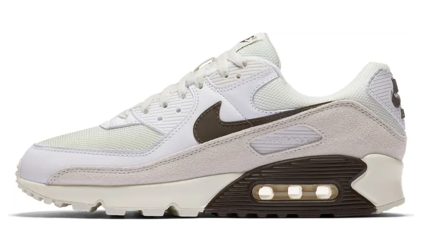 Nike Air Max 90 “White / Sail / Vast Grey / Baroque Brown” (CW7483-100)