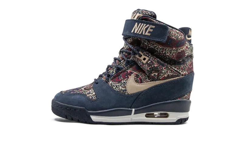 Nike AIR REVOLUTION SKY HI LIB QS “AMORY NAVY/ VACHETTA TAN” (632181-402)