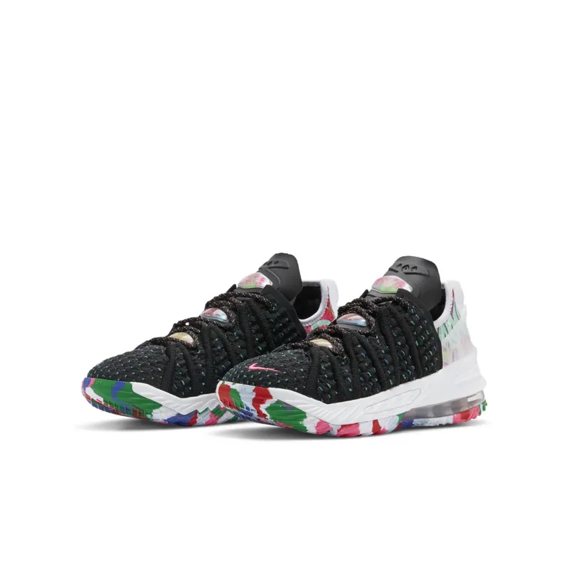 Nike LeBron 18 Multicolor (GS) Black/Multi-Color-White (CW2760-002)