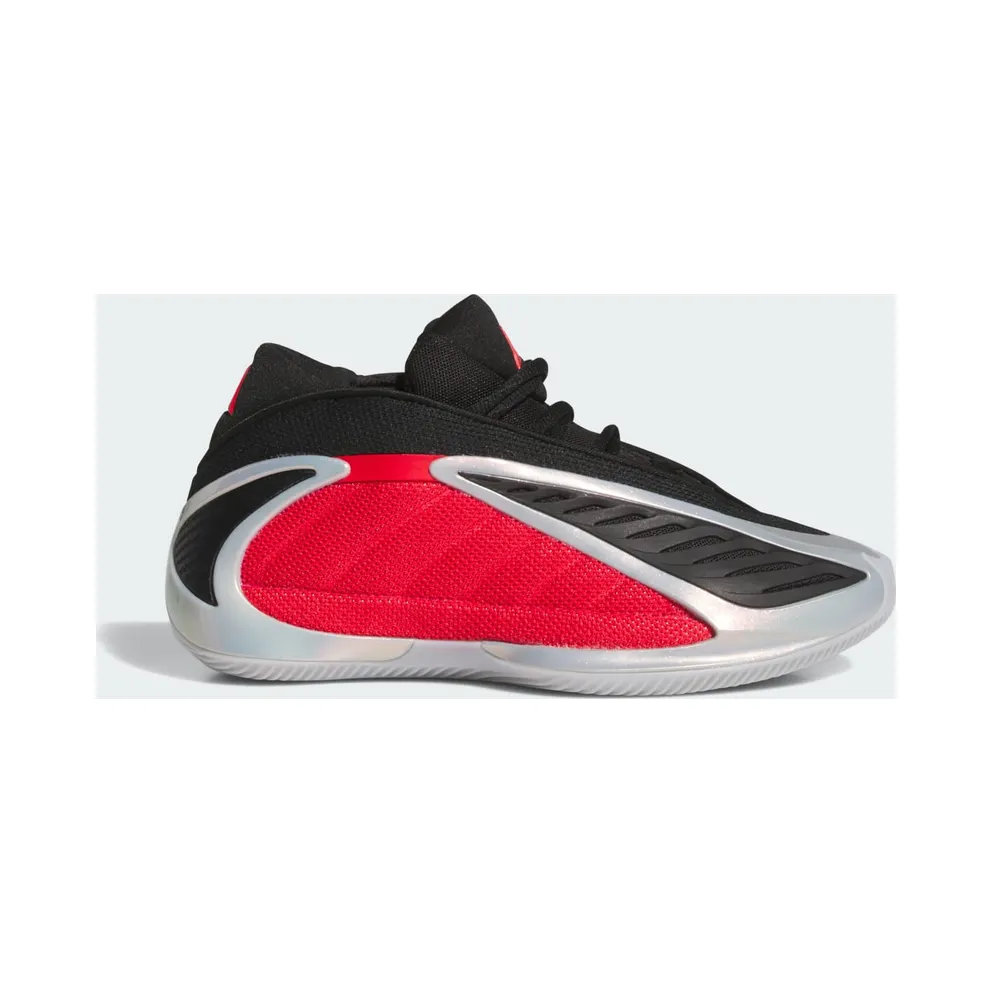 Adidas Anthony Edwards 2 J Silver Metallic / Pure Ruby / Core Black (JQ9489)