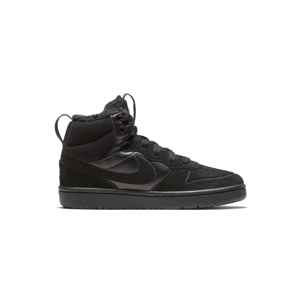 Nike Court Borough Mid 2 Younger Kids’ Boot Black (CQ4026-001)