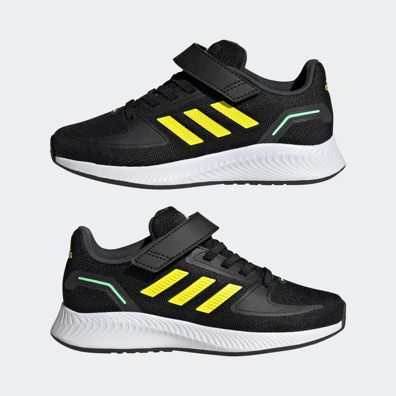 Adidas Runfalcon 2.0 Core Black / Beam Yellow / Beam Green (HR1394)