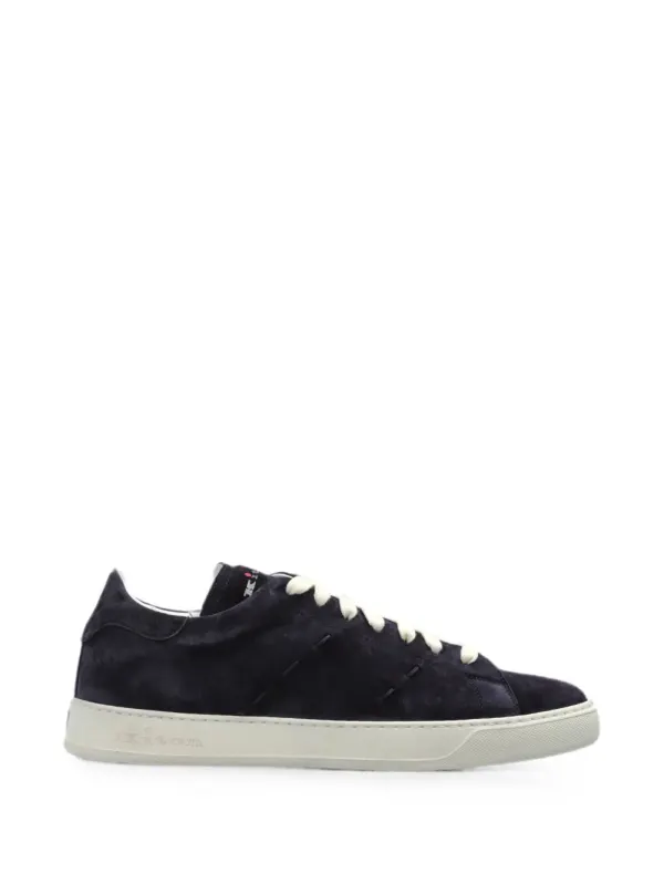 Kiton suede leather – Blue (USSA421N0151602004)