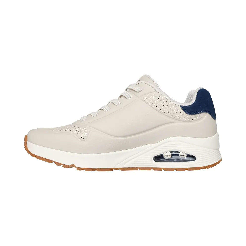 Skechers UNO – Tailored Air Sneaker Natuurlijk/Blue