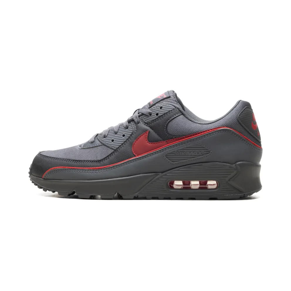 Nike Air Max 90 Premium “Iron Grey University Red” (HV4517-001)