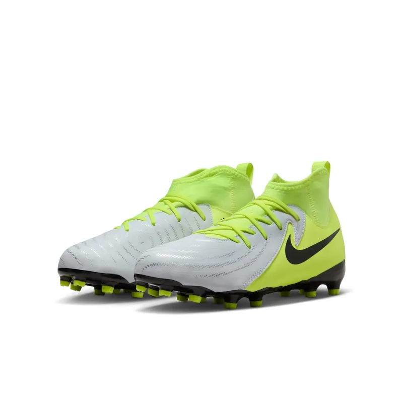 Nike Jr. Phantom Luna 2 Academy MG Metallic Silver Volt Black (FJ2603-003)