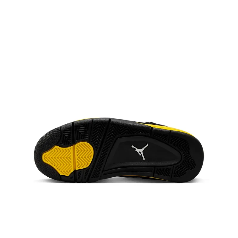 Air Jordan 4 Retro Black/Tour Yellow/White (408452-017)