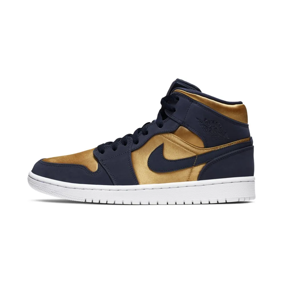 Jordan 1 Mid Obsidian Desert Ochre Obsidian/Hyper Violet-Desert Ore-White (852542-401)