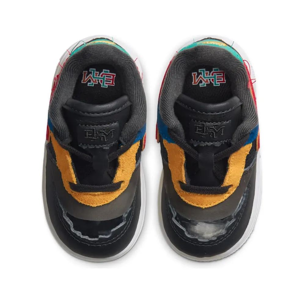 Nike Air Force 1 Low BHM 2020 (TD) Dark Smoke Grey/Bombay-Solar Flare-Track Red (CV2416-001)