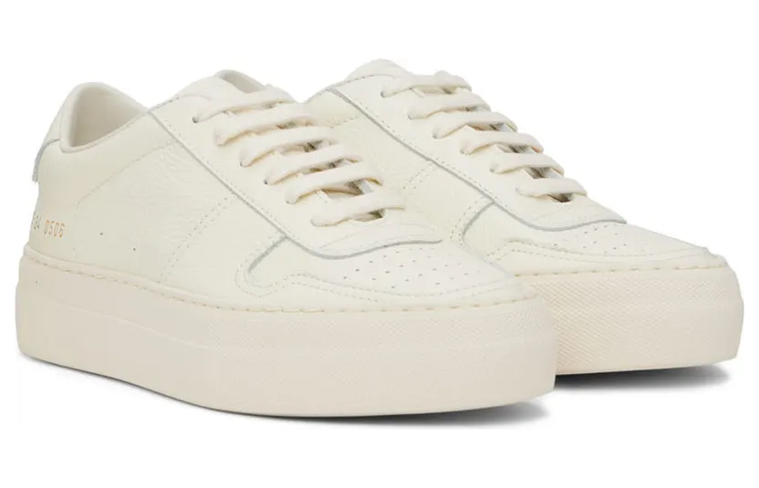 Common Projects White Summer Edition BBall Low Sneakers (6083) (4)
