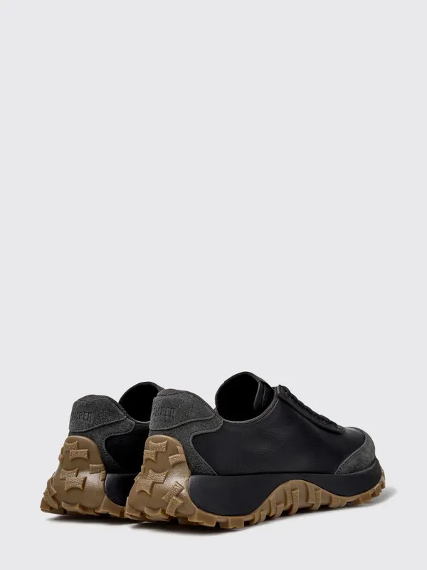 Camper Drift Trail Low Top Grained Leather with Vibram Sole Black (K201586-024DRIFTTRAIL0)