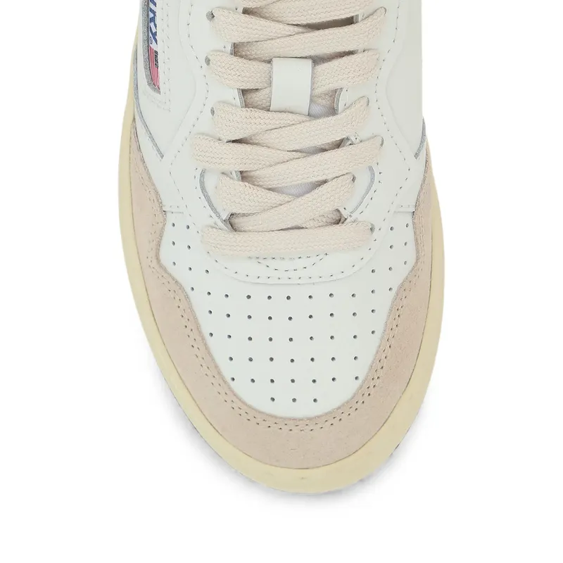Autry Medalist Leather “White/Neutrals” (AULW LS16)