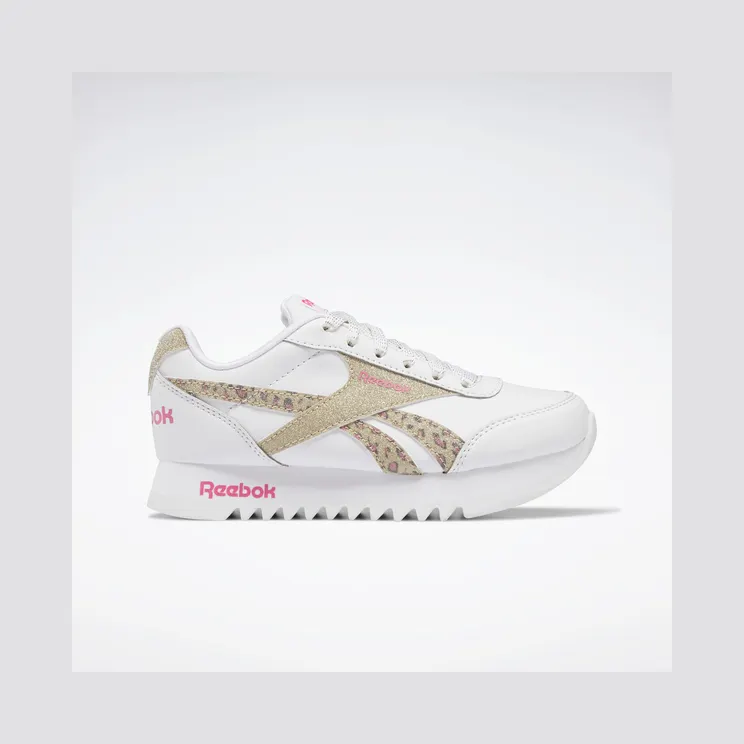 Reebok Royal Classic Jogger 2 Platformschoenen Cloud White / Cloud White / Gold Metallic