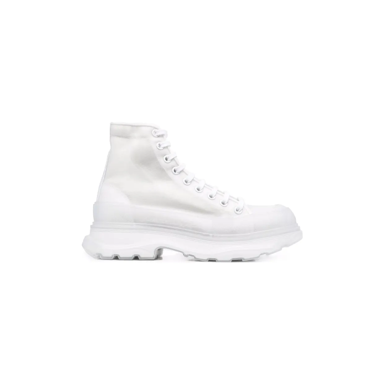Alexander McQueen Tread Slick Boot White Clear Sole (662671 W4Q31 9465)