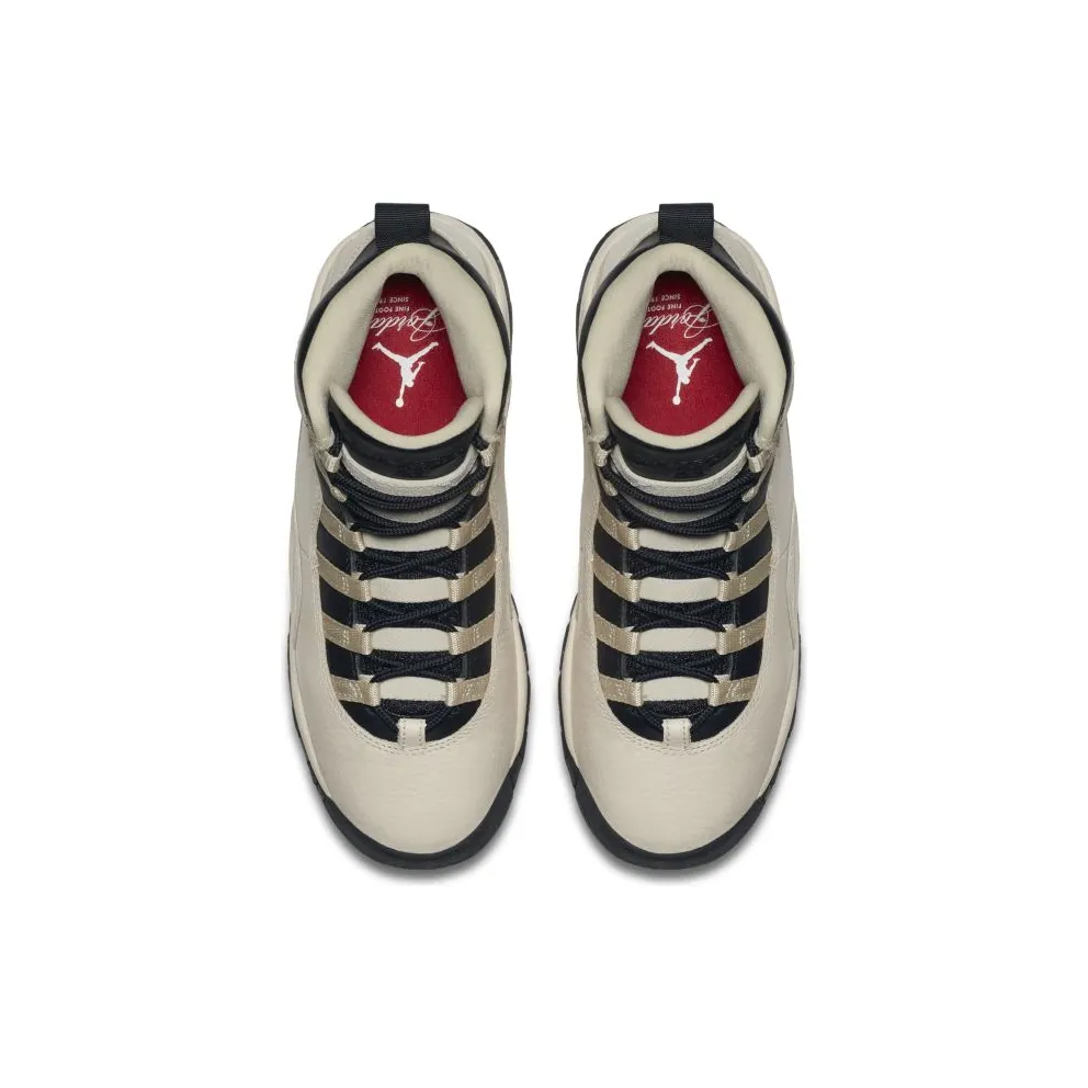 Jordan 10 Retro Heiress Pearl (GS) Pearl White/Black-Black (832645-207)