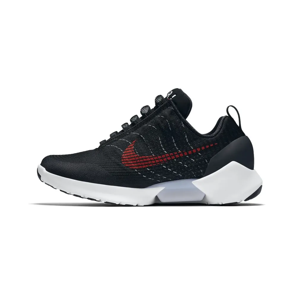 Nike HyperAdapt 1.0 “Black / White / Wolf Grey / University Red” (AH9388-001)