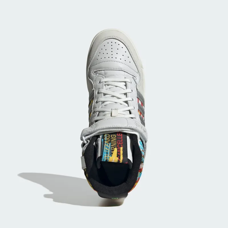 Adidas Forum High Sports Shoes Core White / Bold Gold / Black/Red (IG6351)