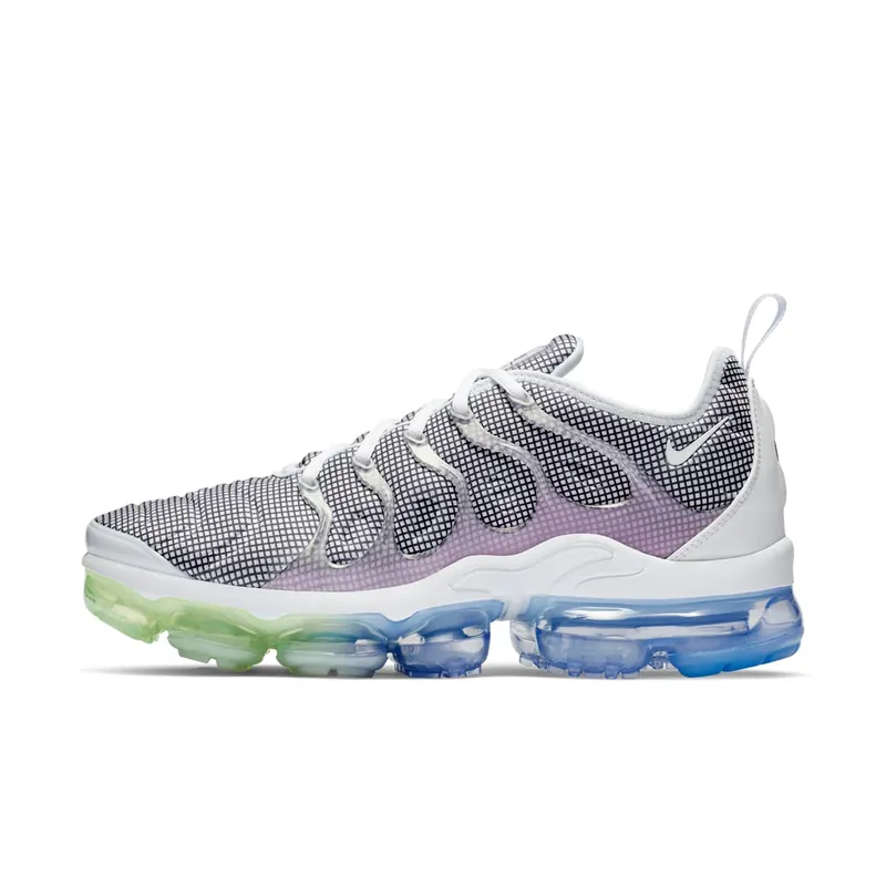 Nike Air VaporMax Plus Grid Print White/Aluminum-Barely Volt-Black (924453-105)