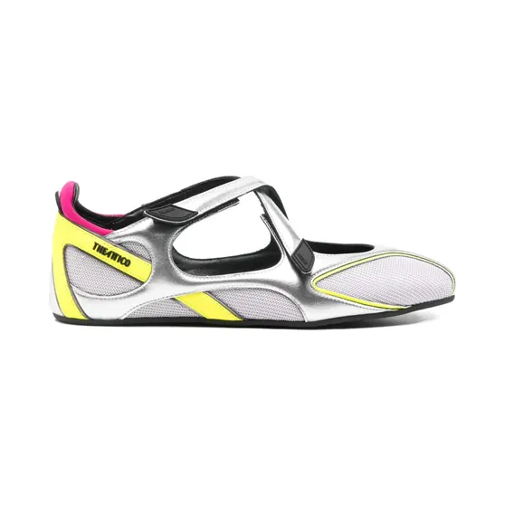 The Attico Floor 01 holografische ballerina’s “Silver” (260WSH00871MIX024AA)