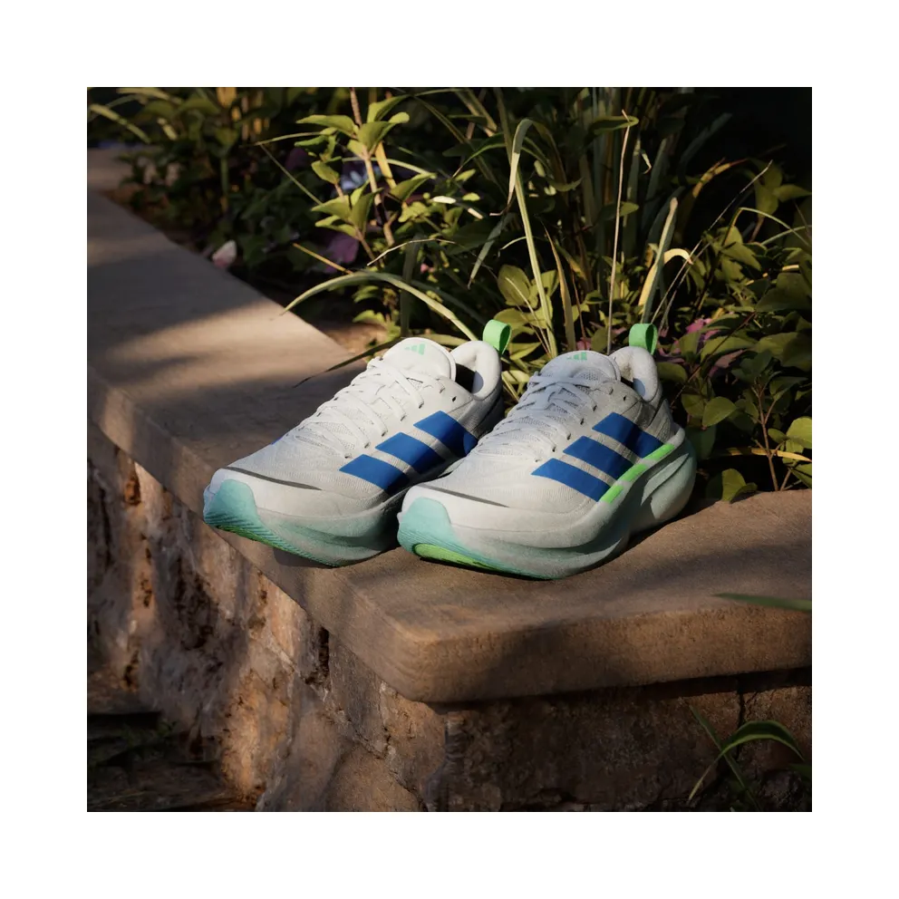 Adidas SUPERNOVA GLIDE M Running Shoes Cloud White / Blue / Lime Burst (KJ8758)