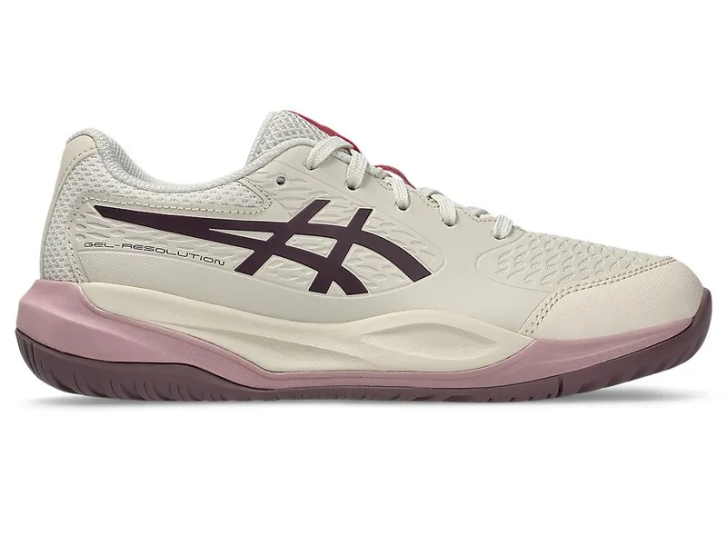 ASICS GEL-RESOLUTION X GS “Soft Oat / Dark Aubergine” (1044A081-250)