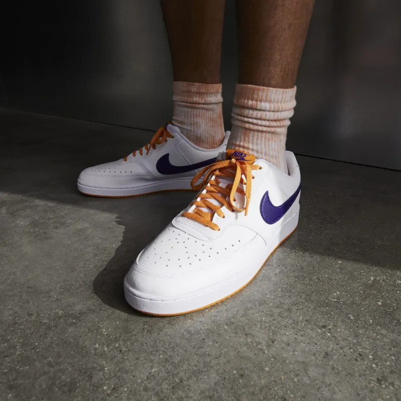 Nike Court Vision Low White Light Curry Electric Purple (DM1187-103)