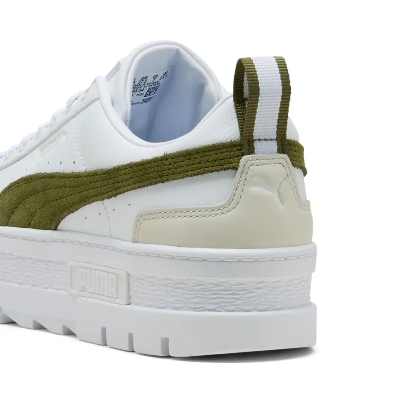 Puma Mayze “Puma White / Olive Green” (381983_54)