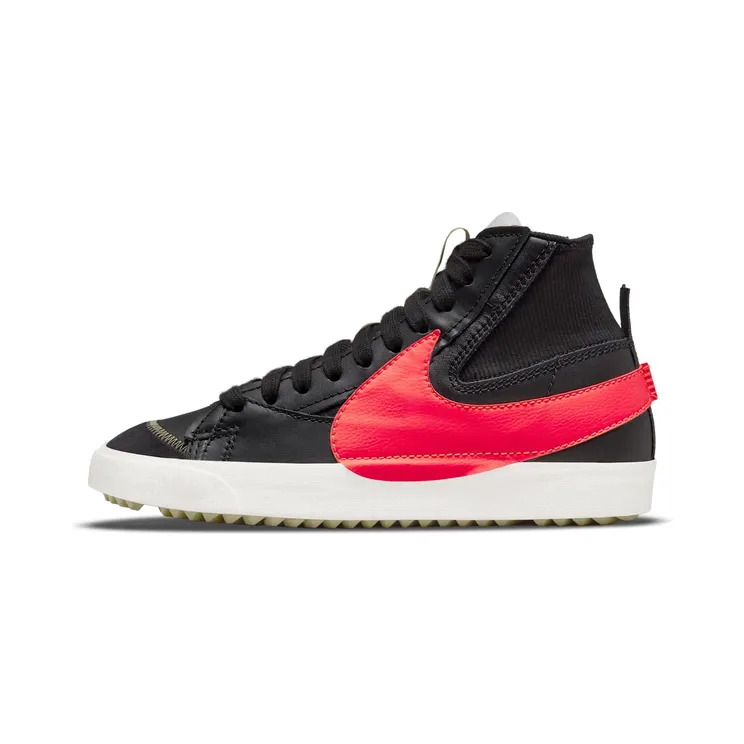 Nike Blazer Mid â77 Jumbo “Black / Sail / Olive Aura / Bright Crimson” (DD3111-001)