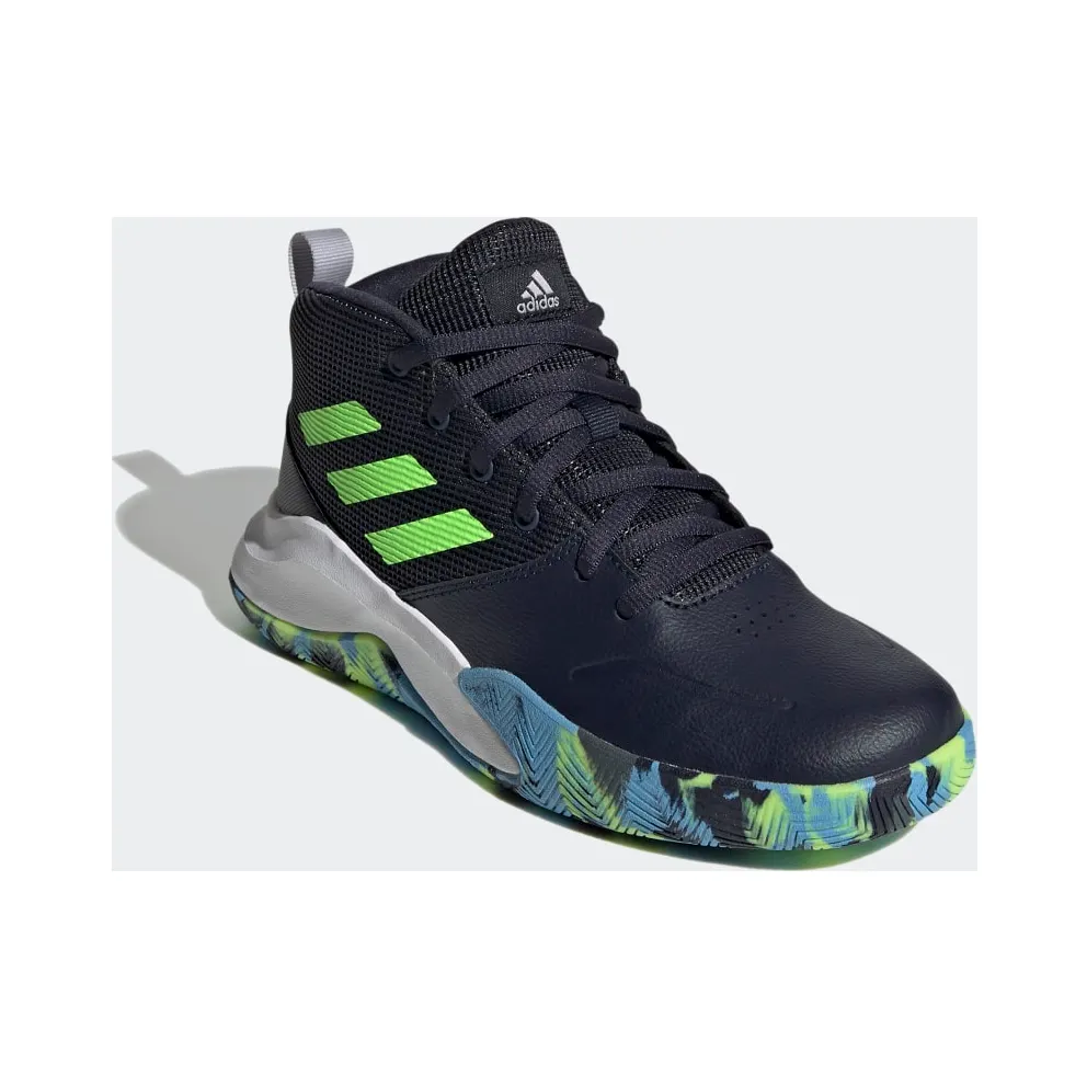 adidas Own the Game Wide Legend Ink / Signal Green / Signal Cyan (FW4566)