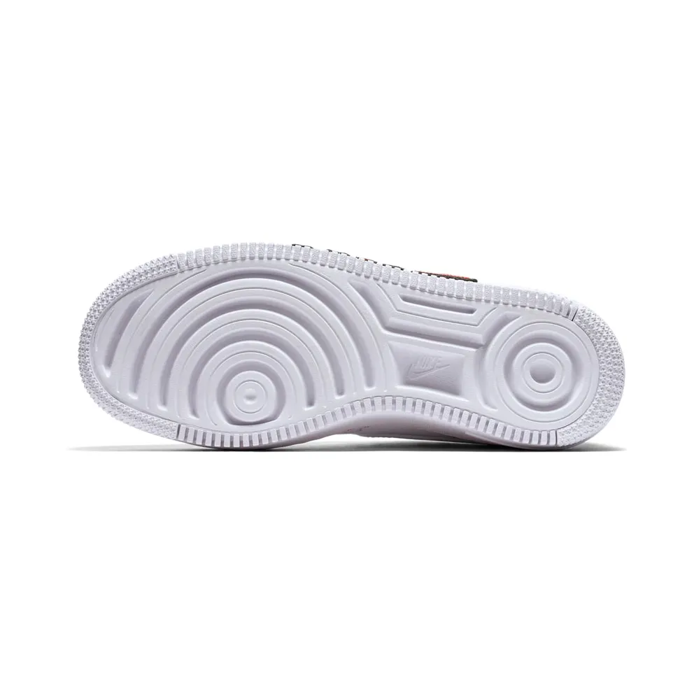 Nike Air Force 1 Upstep Force Is Female White (W) White/White-Black-Habanero Red (898421-101)