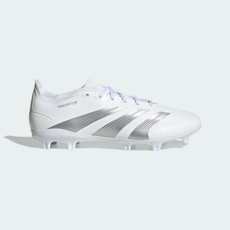 adidas Predator 24 League Low FG Cloud White Silver Metallic Grey (IE2372)