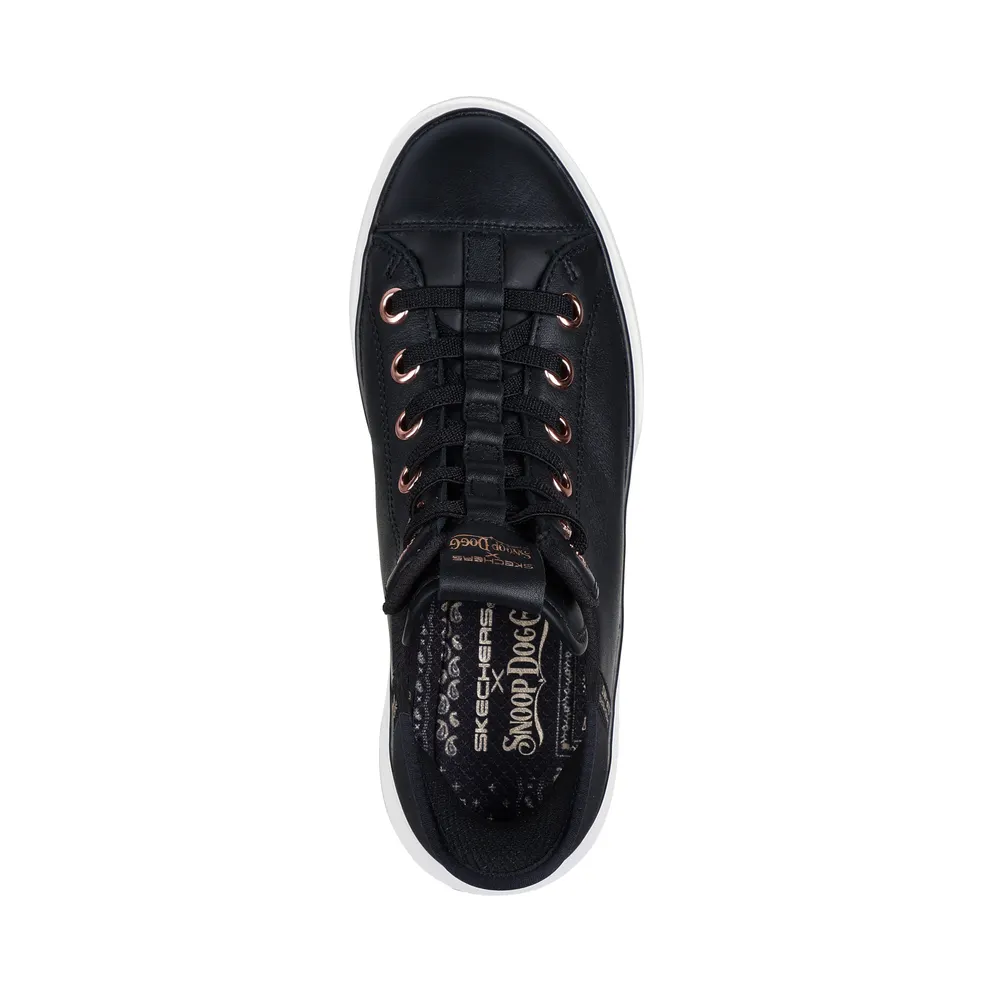 Skechers Premium Leather Slip-ins Snoop One OG Black “Black” (186001 Blk) (186001BLK)