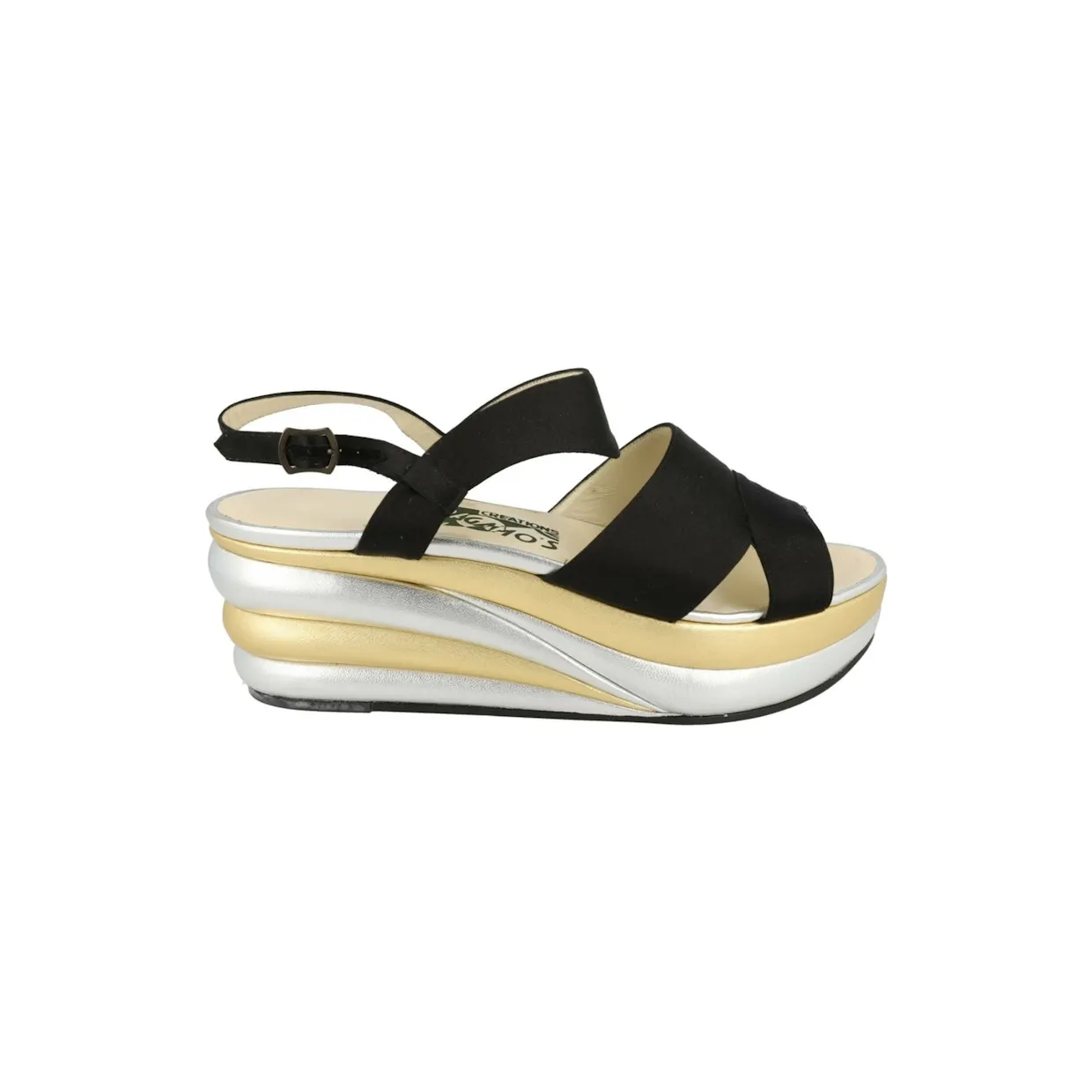 Ferragamo Balance Archive Limited Edition 1938 Wedge Sandals Black (01E680-516808-M)