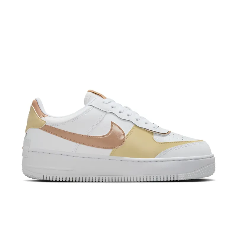 Nike Air Force 1 Low Shadow White Team Gold Rattan (DZ1847-111)