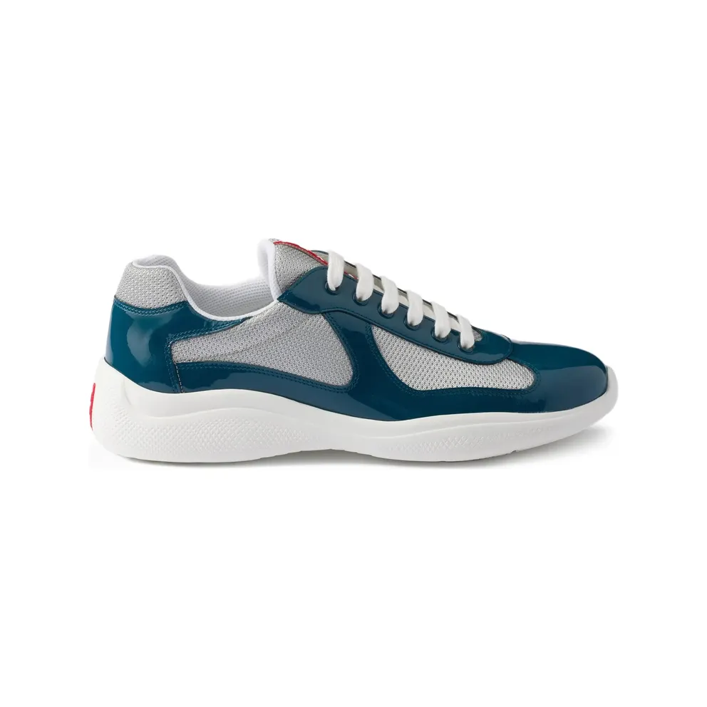 Prada Patent Leather and Technical Fabric America’s Cup “Blue/Grey” (4E3400 F G000 ASZ F0QKD)