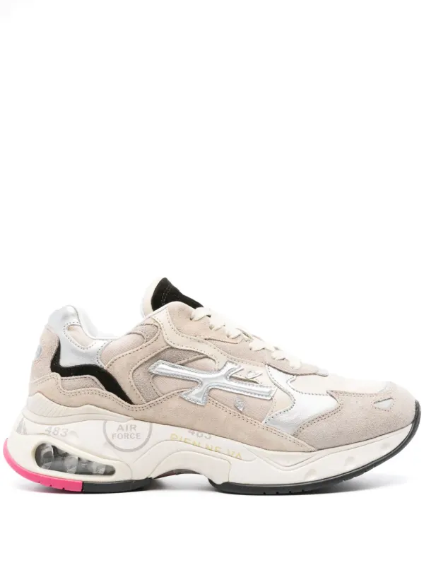 Premiata Sharky Sneakers mit Logo – Nude (SHARKYD314)