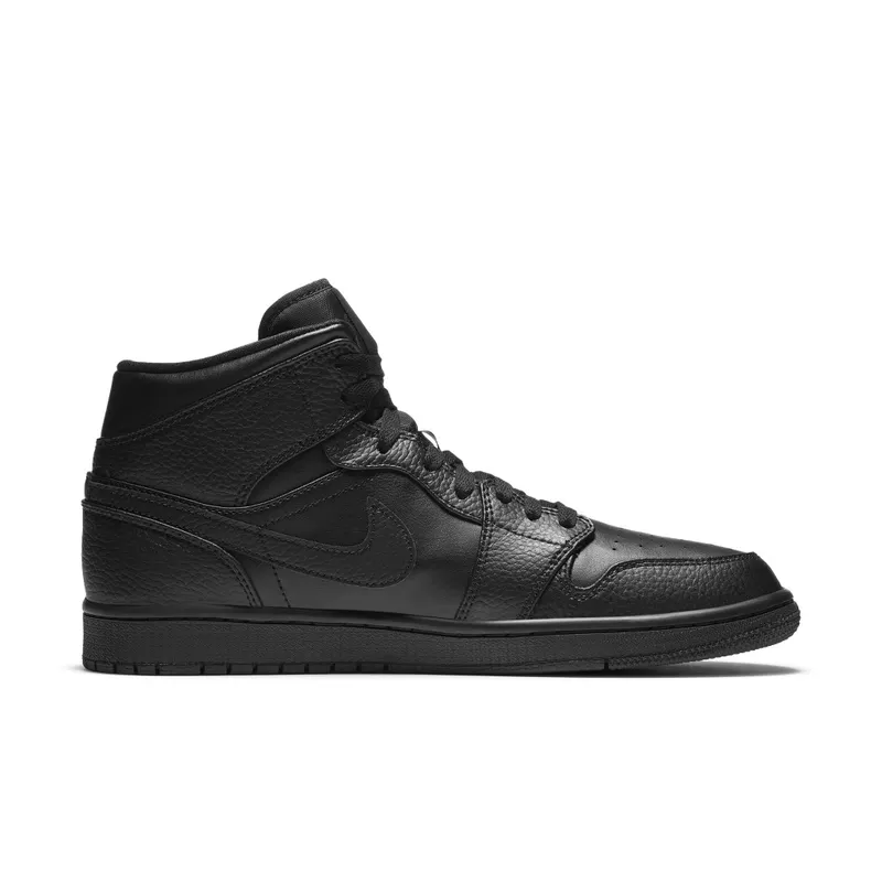 Air Jordan Nike AJ I 1 Mid Triple Black (2020) (554724-091)