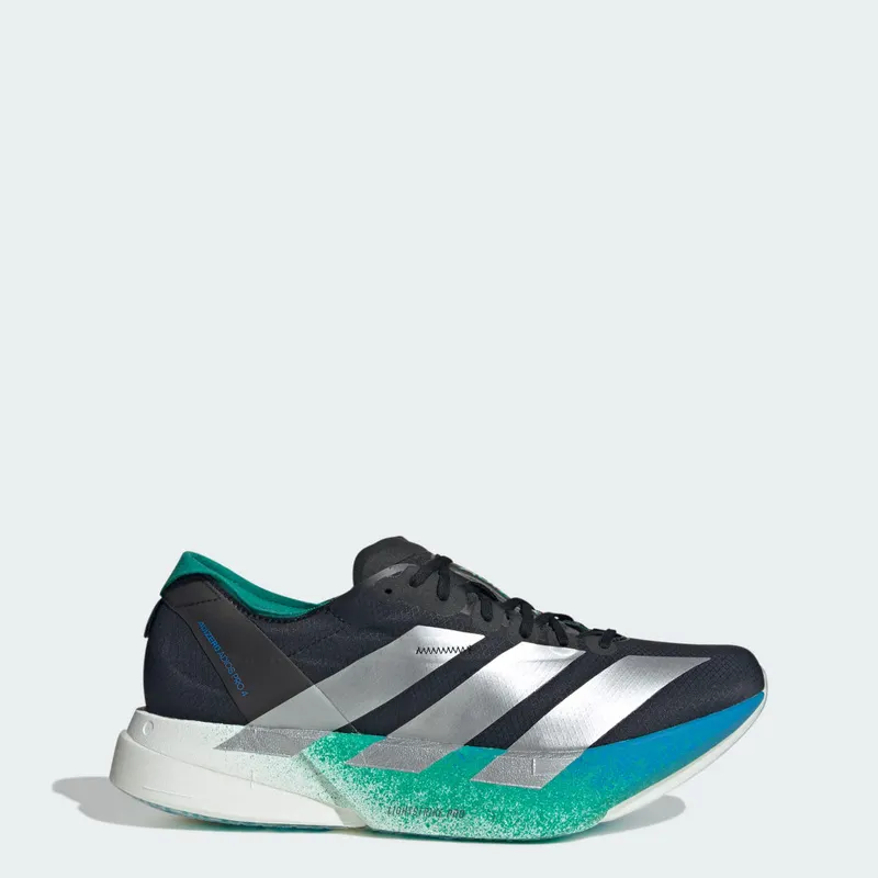 Adidas Adizero Adios Pro 4 Core Black / Matte Silver / Glory Green (JR6365)