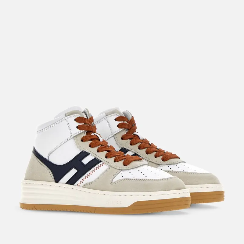 Hogan H630 High Top White Grey Blue (HXW6300EU40ODZ736M)