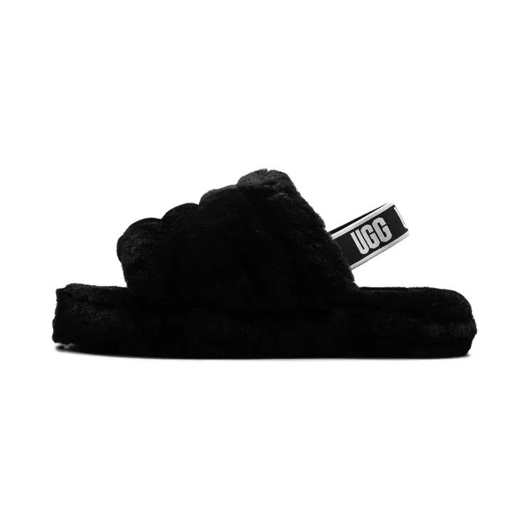 Ugg Fluff Yeah Slide GS “Black” (1098494K-BLK)