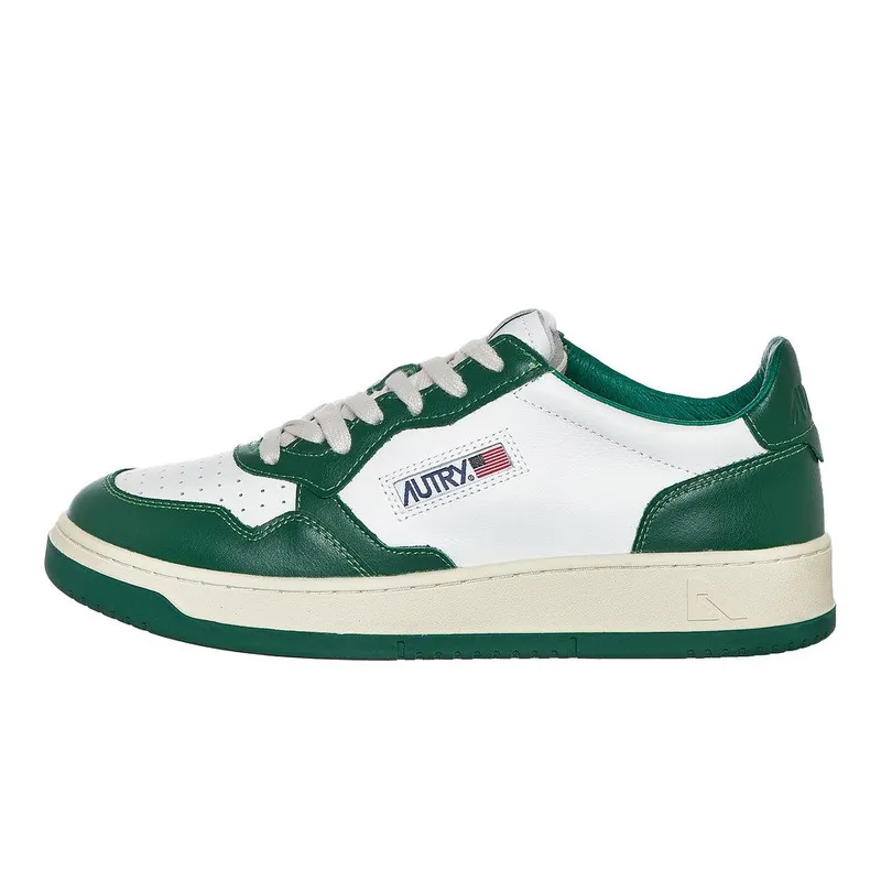 Autry Medalist Low White / Green (AULMWB03)
