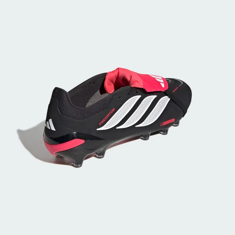 Adidas Predator Pro Fold-Over Tongue AG “Core Black Cloud White Lucid Red” (KI6297)