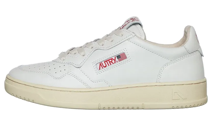 Autry Medalist Low White / Red (AULMLI02) (2)