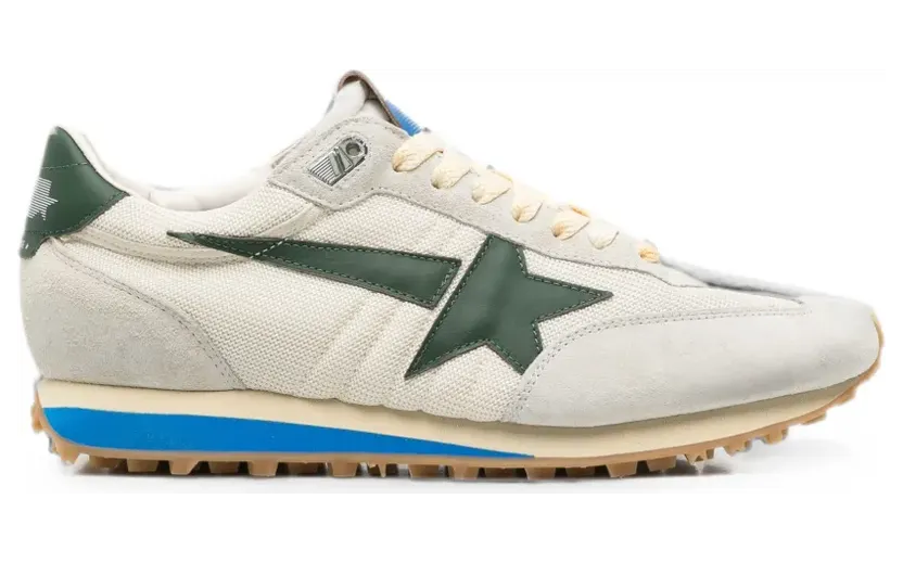 Golden Goose Running Marathon M77 star-patch sneakers – Beige (GMF01071F008440)