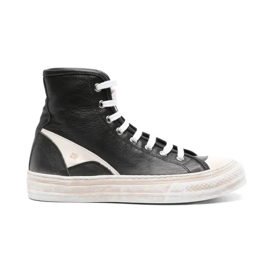 Moma High-Top-Sneakers mit Kontrasteinsätzen “Green” (29402BGP)