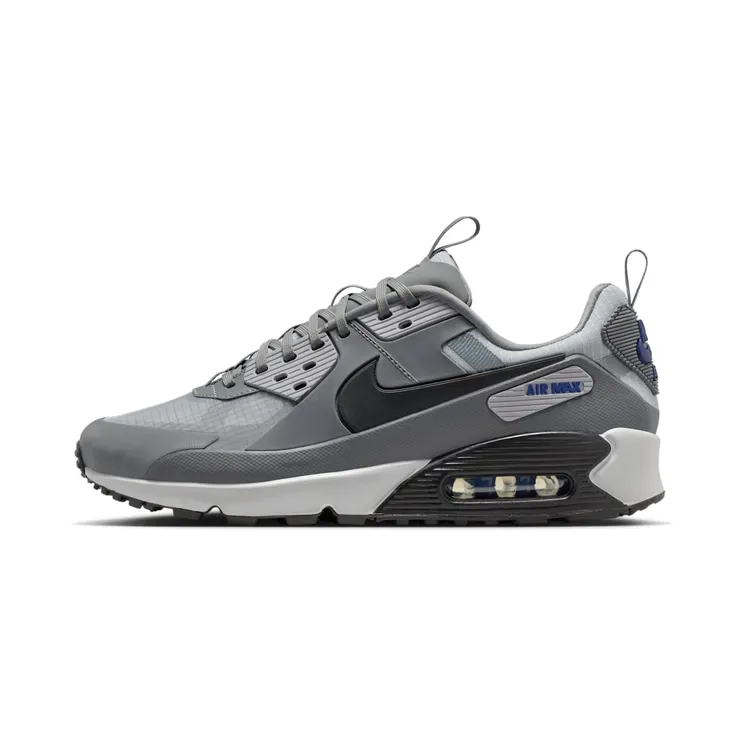 Nike Air Max 90 Drift “Cool Grey / Deep Royal Blue / Wolf Grey / Black” (IO1908-002)