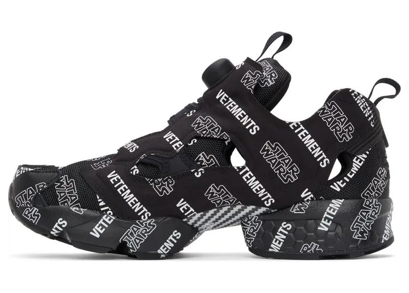 VETEMENTS Black Reebok Edition STAR WARS Instapump Fury Sneakers (UE52SN100B) (3)