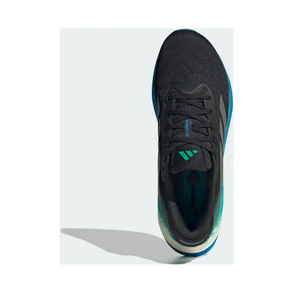 Adidas Supernova Rise 2 Running Shoes Core Black / Iron Metallic / Glory Green (JI1408)