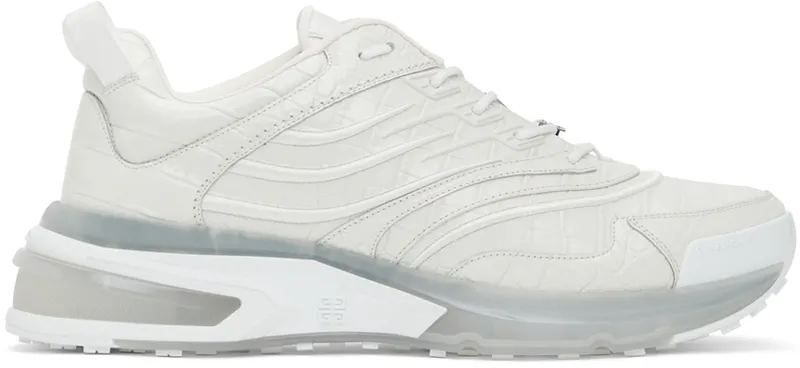 Givenchy White Croc GIV 1 Sneakers (BH004WH0WK)